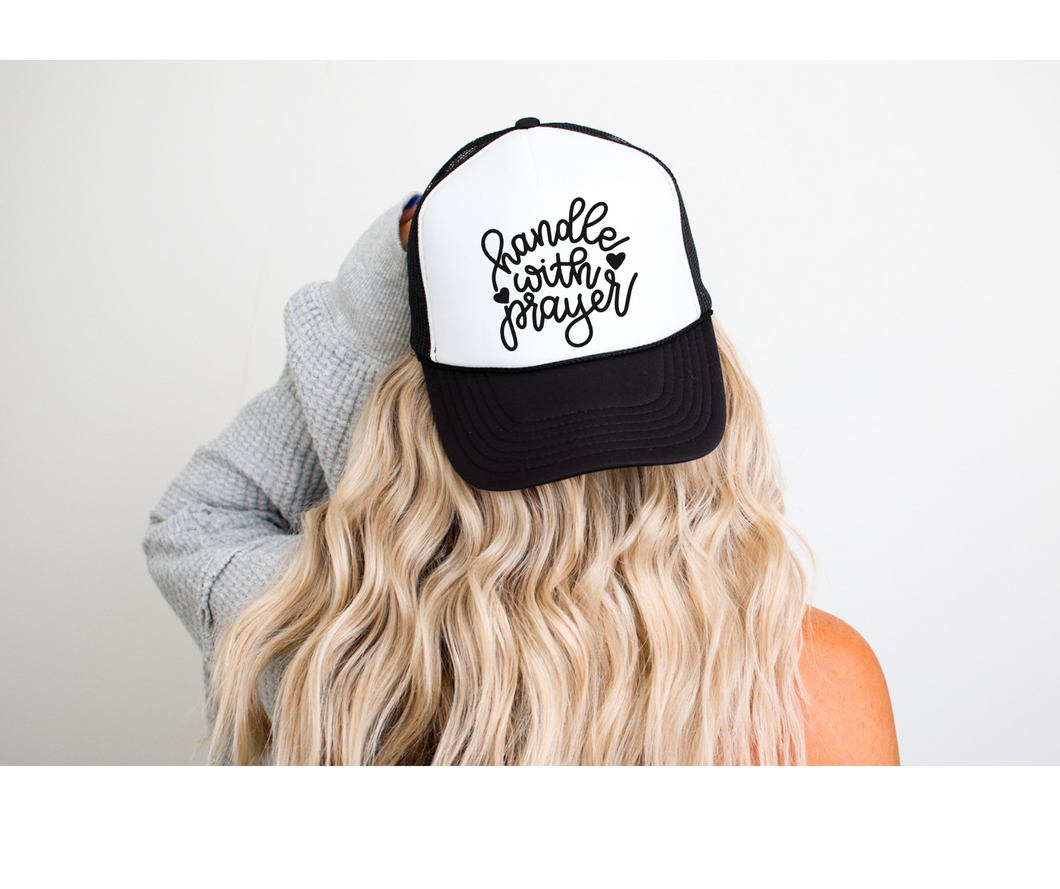 Handle with Prayer Faith Foam Trucker Hat