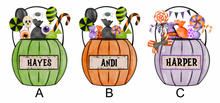 Load image into Gallery viewer, Personalized Halloween Pumpkin Treat Bag
