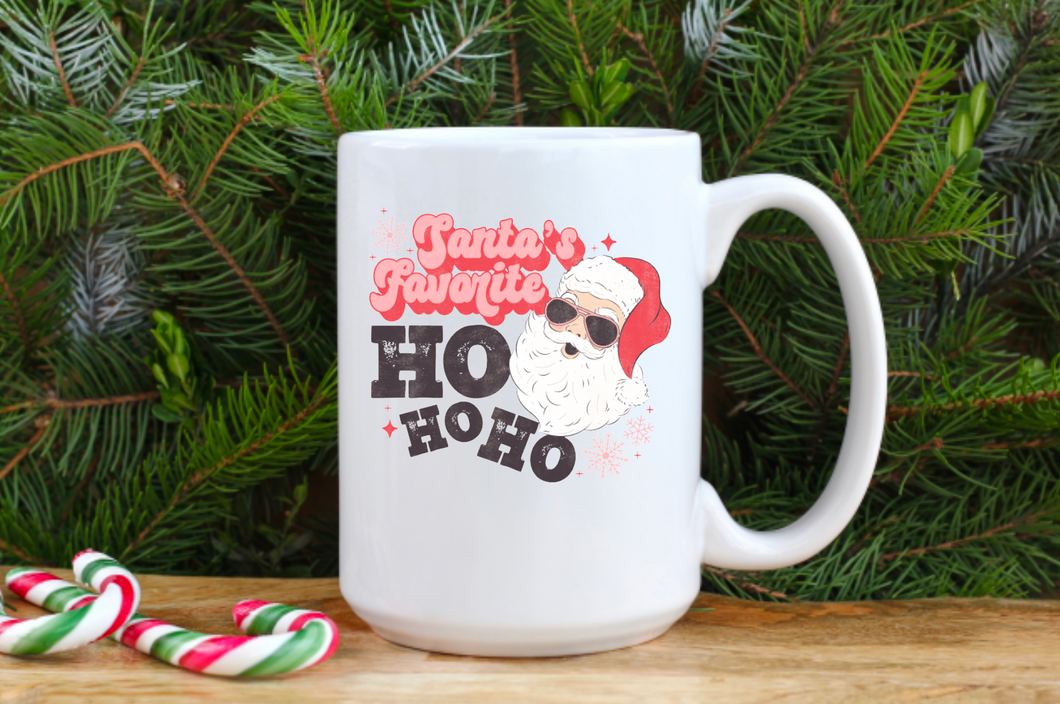 Santa's Favorite Ho Ho Ho 15oz Ceramic Mug