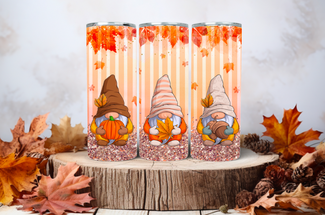 Fall Gnomes 20oz Insulated Tall Tumbler with Straw