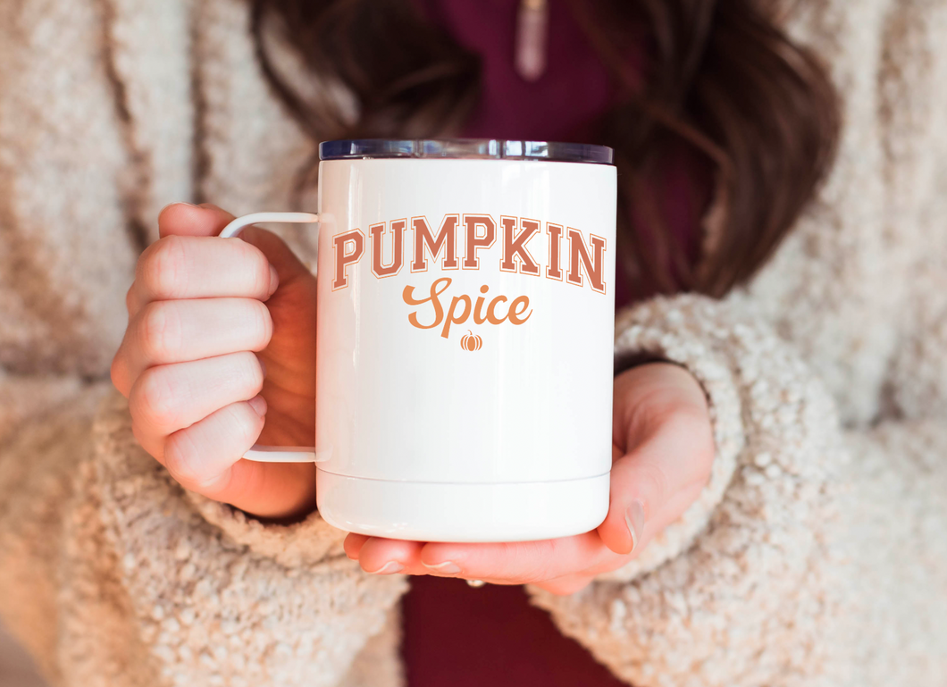 Varsity Pumpkin Spice 12oz Travel Mug