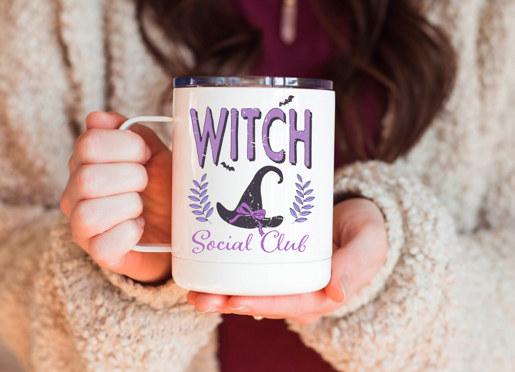 Witch Social Club 12oz Travel Mug