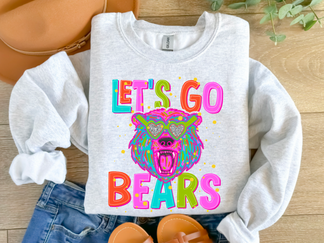 Let's Go Team Mascot Crewneck Sweatshirt