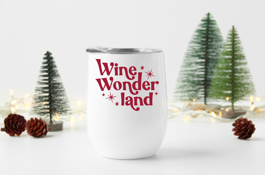 Wine Wonderland 12oz Stemless Insulated Wine Tumbler