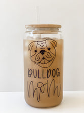 Load image into Gallery viewer, Dog Mom 16oz Glass Can Cups
