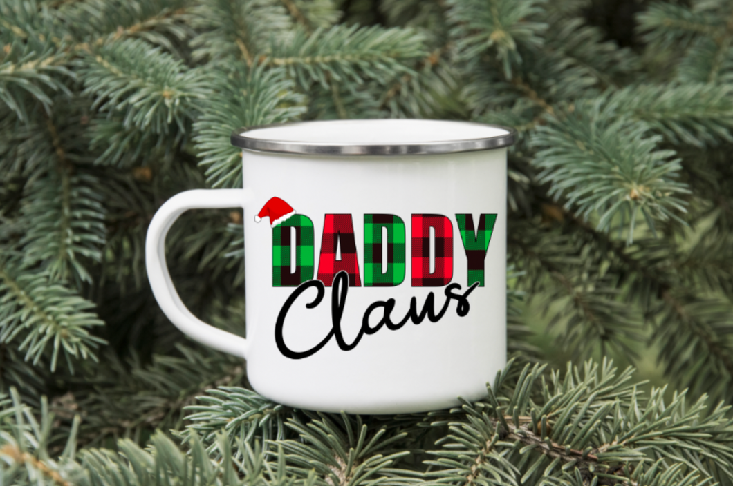 Daddy Claus 12oz Enamel Camping Mug