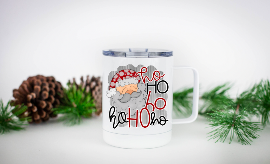 Ho Ho Ho Santa 12oz Travel Mug