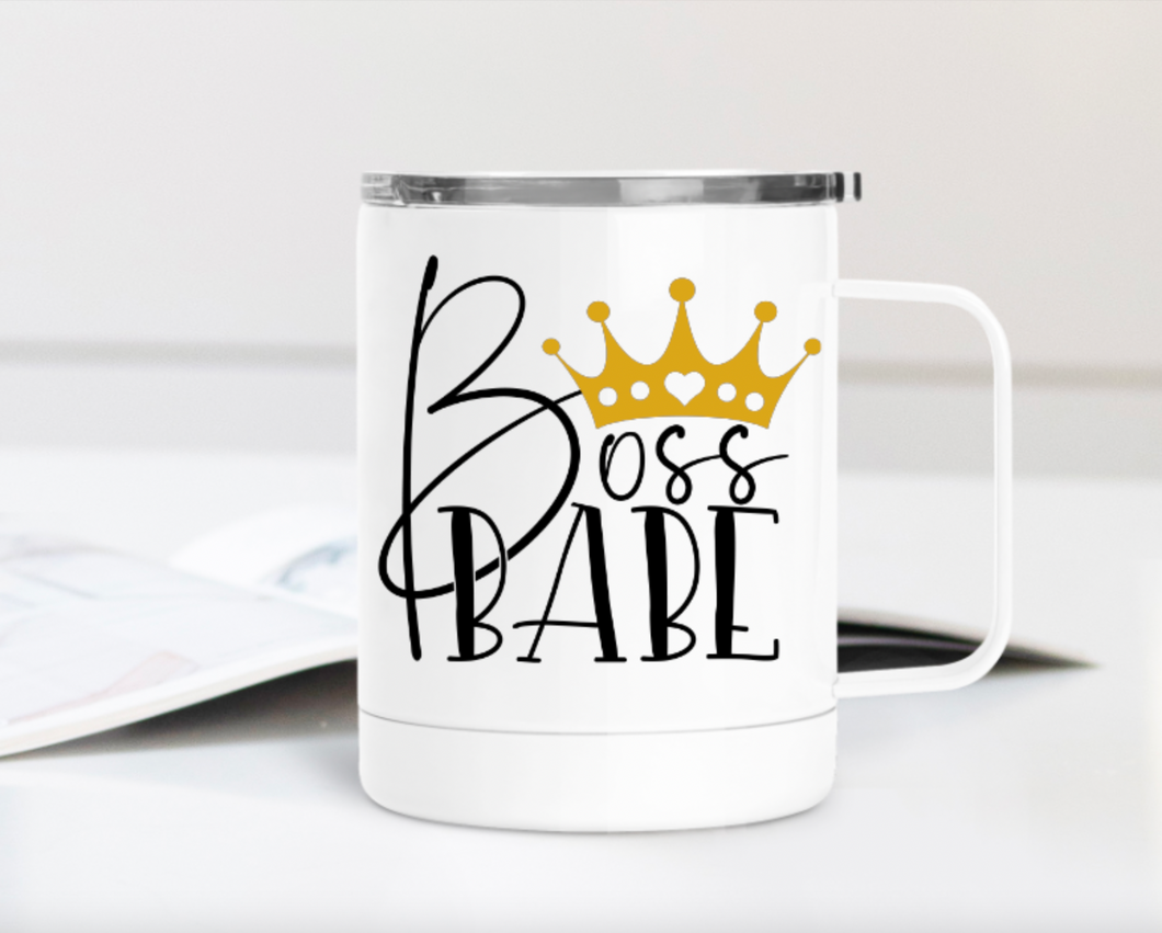 Boss Babe 12oz Travel Mug