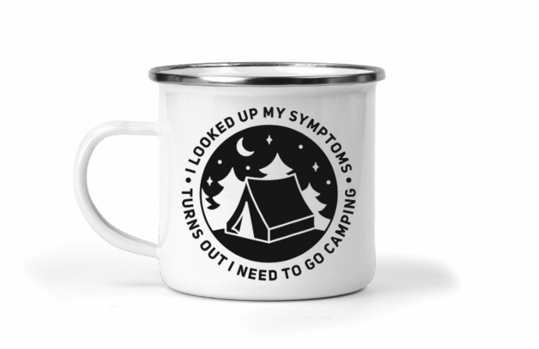 I Need to Go Camping 12oz Enamel Camping Mug