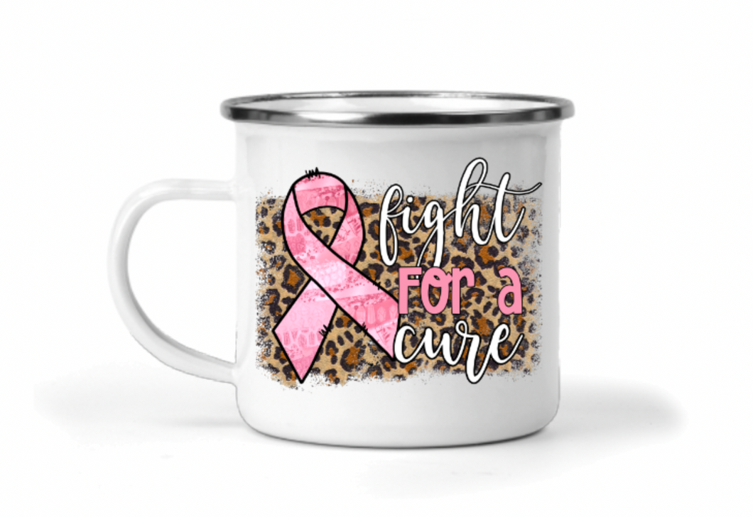 Fight for a Cure 12oz Enamel Camping Mug