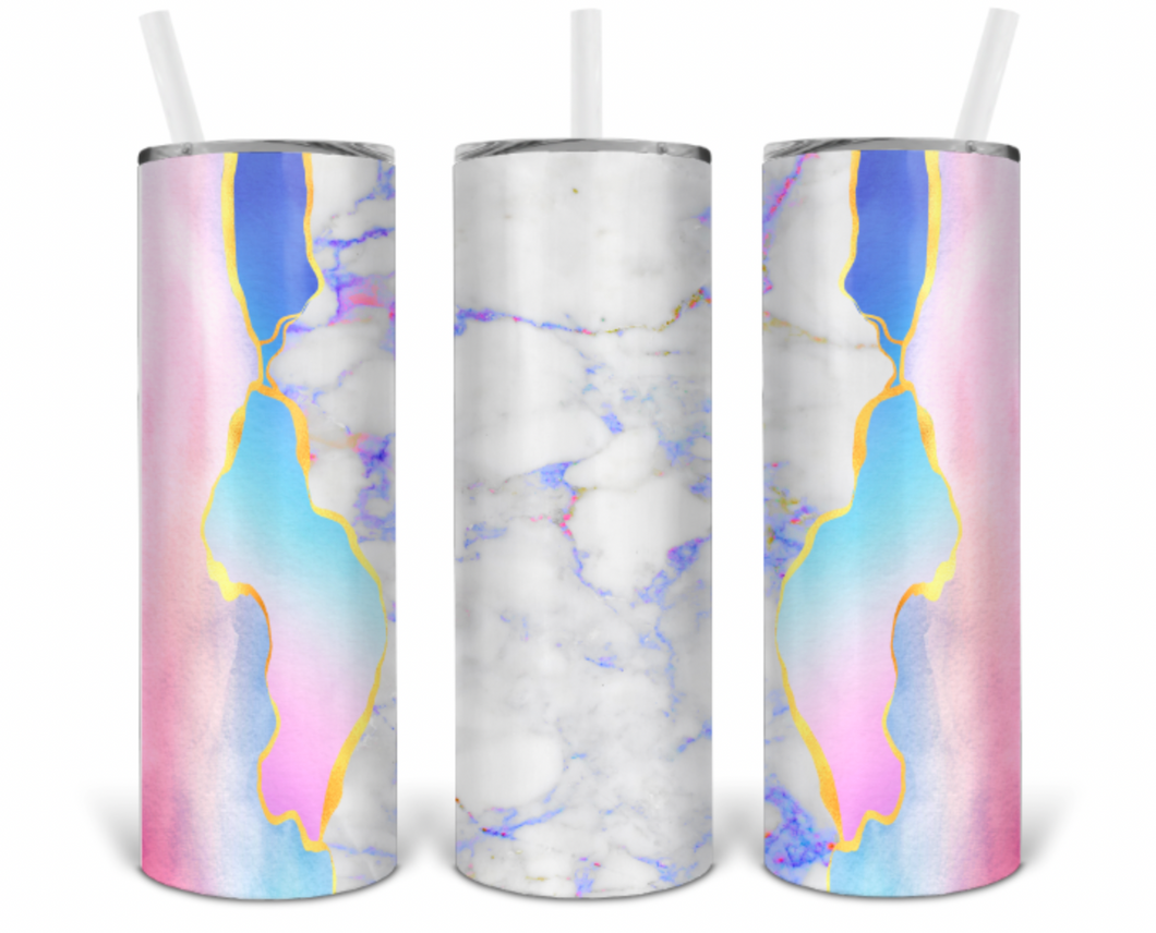 Iridescent 20oz Insulated Tall Tumbler with Straw