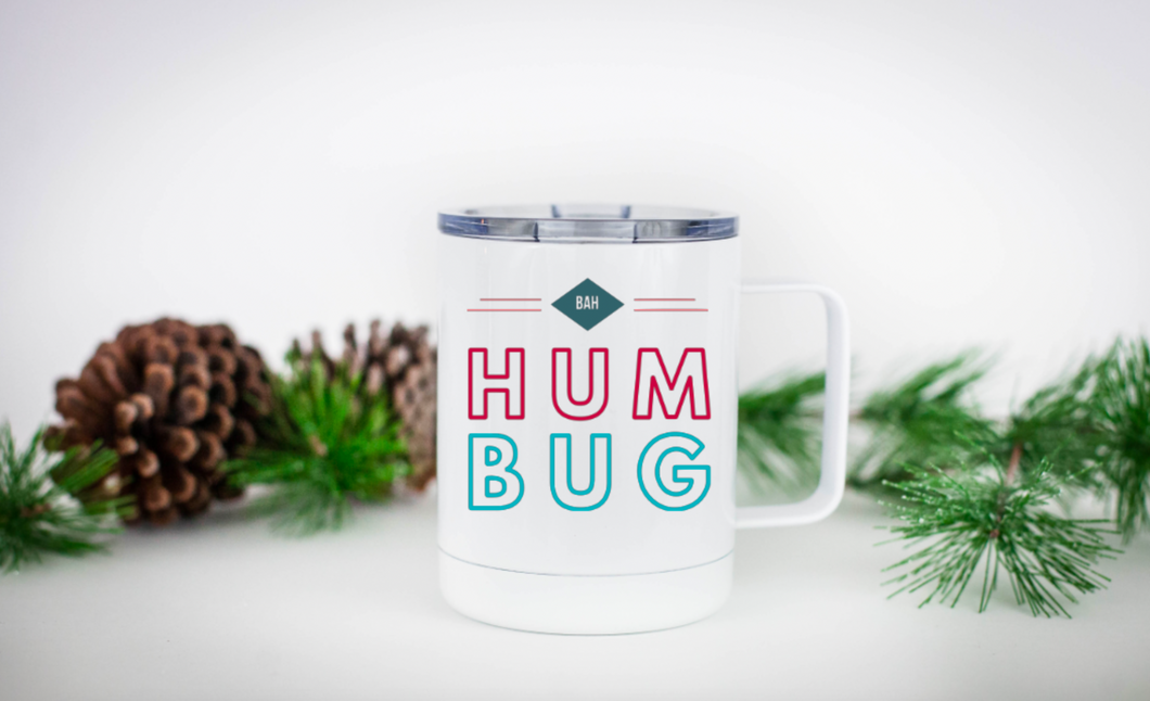 Bah Hum Bug 12oz Travel Mug