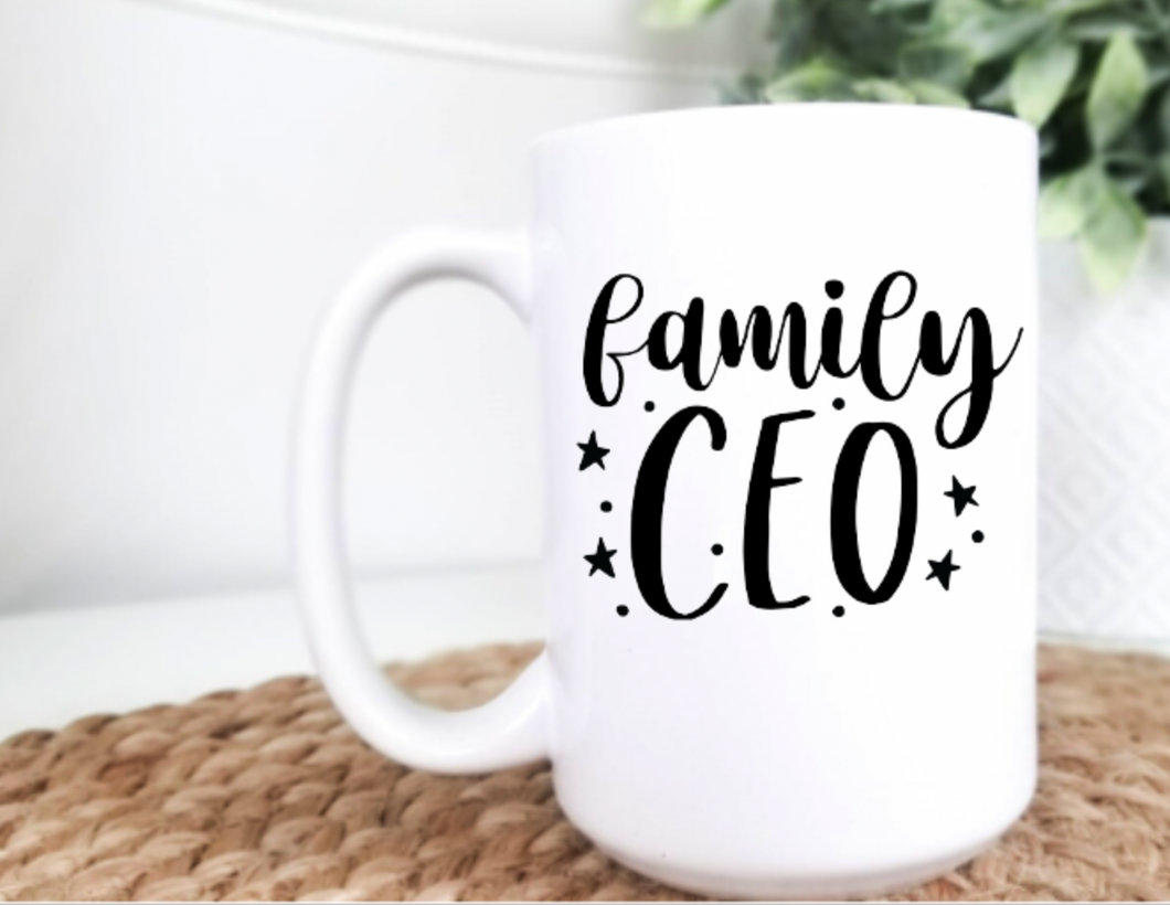 Family CEO 15oz Ceramic Mug