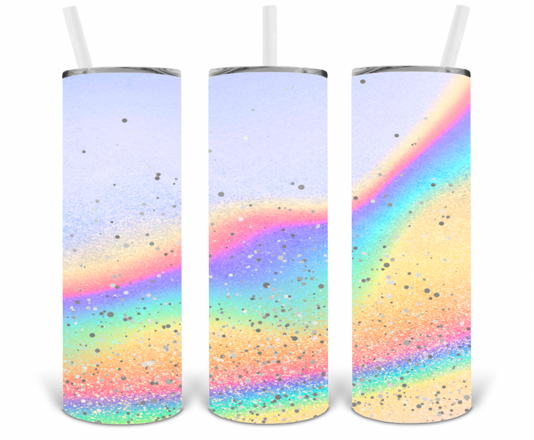 Rainbow Reflection 20oz Insulated Tall Tumbler with Straw