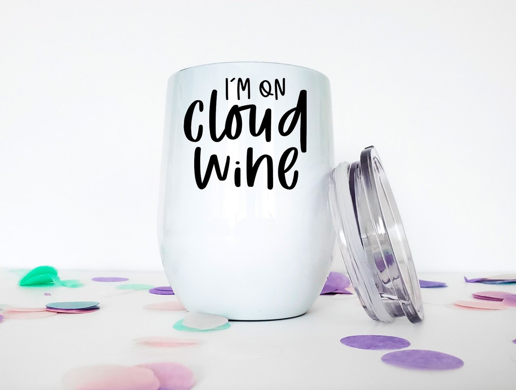 Cloud Wine 12oz Stemless Insulated Wine Tumbler