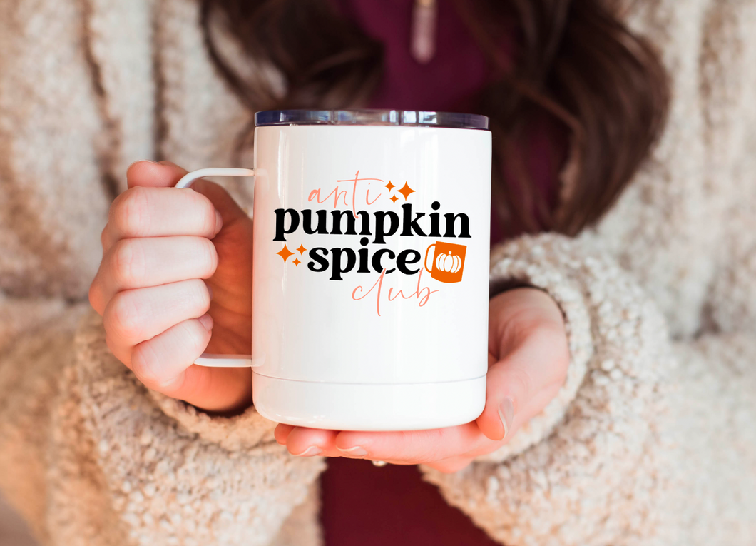 Anti Pumpkin Spice Club 12oz Travel Mug