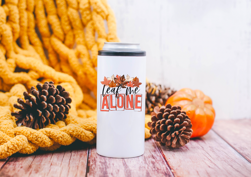 Leaf Me Alone 12oz Insulated Can Cooler