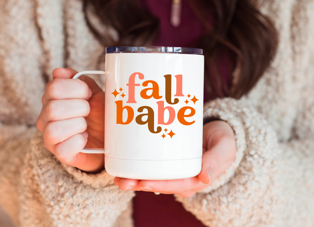 Fall Babe 12oz Travel Mug