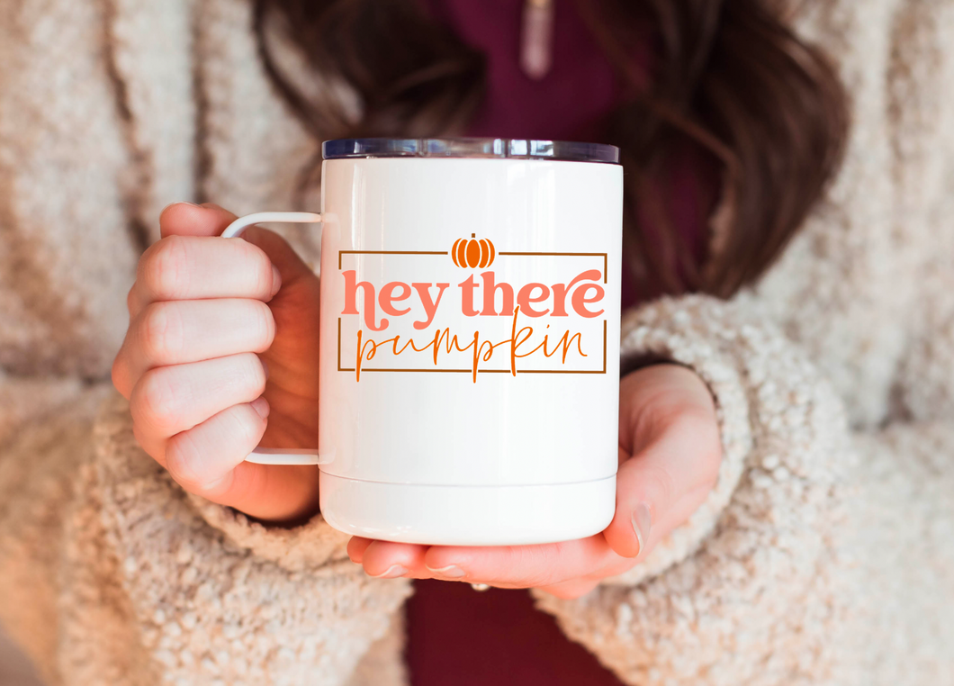 Hey There Pumpkin 12oz Travel Mug