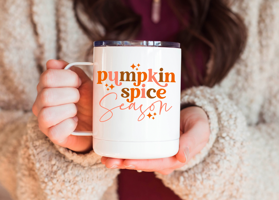 Pumpkin Spice Season 12oz Travel Mug