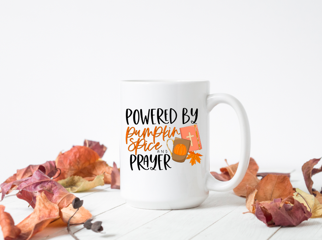 Pumpkin Spice and Prayer 15oz Ceramic Mug