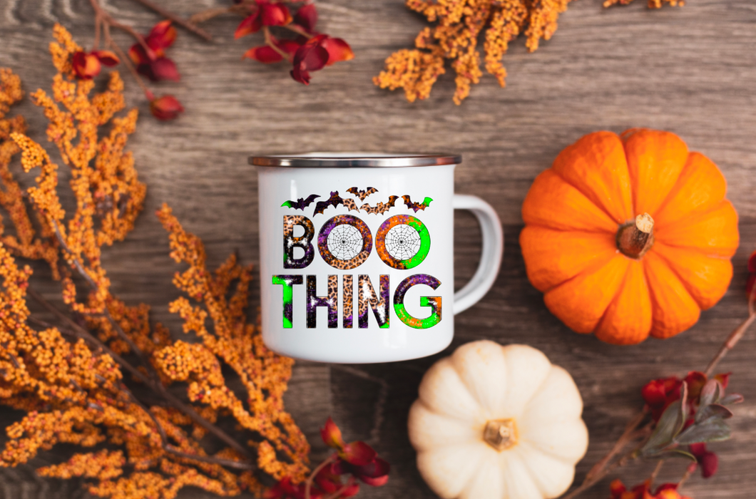 Boo Thing 12oz Enamel Camping Mug