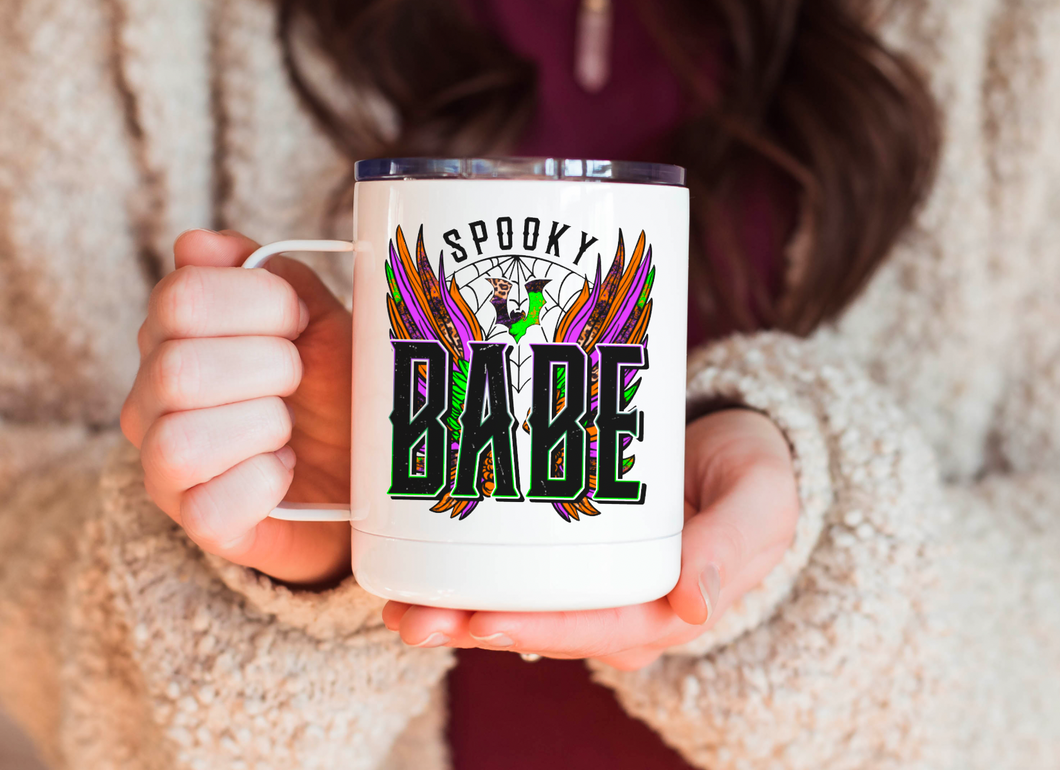 Spooky Babe 12oz Travel Mug