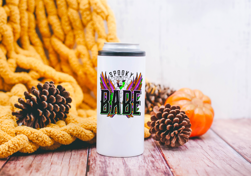 Spooky Babe 12oz Insulated Can Cooler