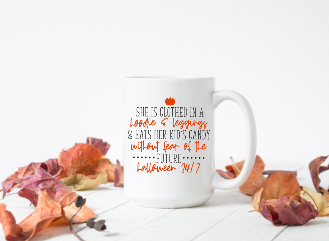 She is Clothed in Fall 15oz Ceramic Mug