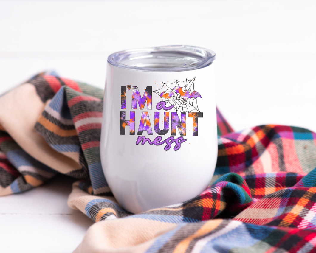 I'm a Haunt Mess 12oz Insulated Stemless Wine Tumbler