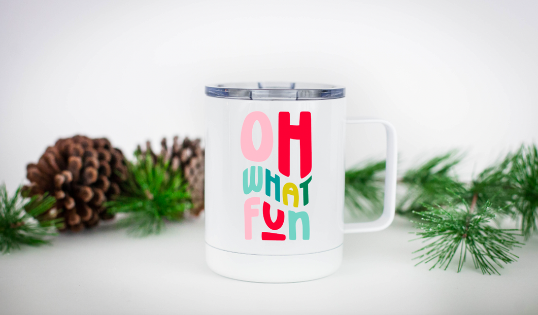 Oh What Fun 12oz Travel Mug